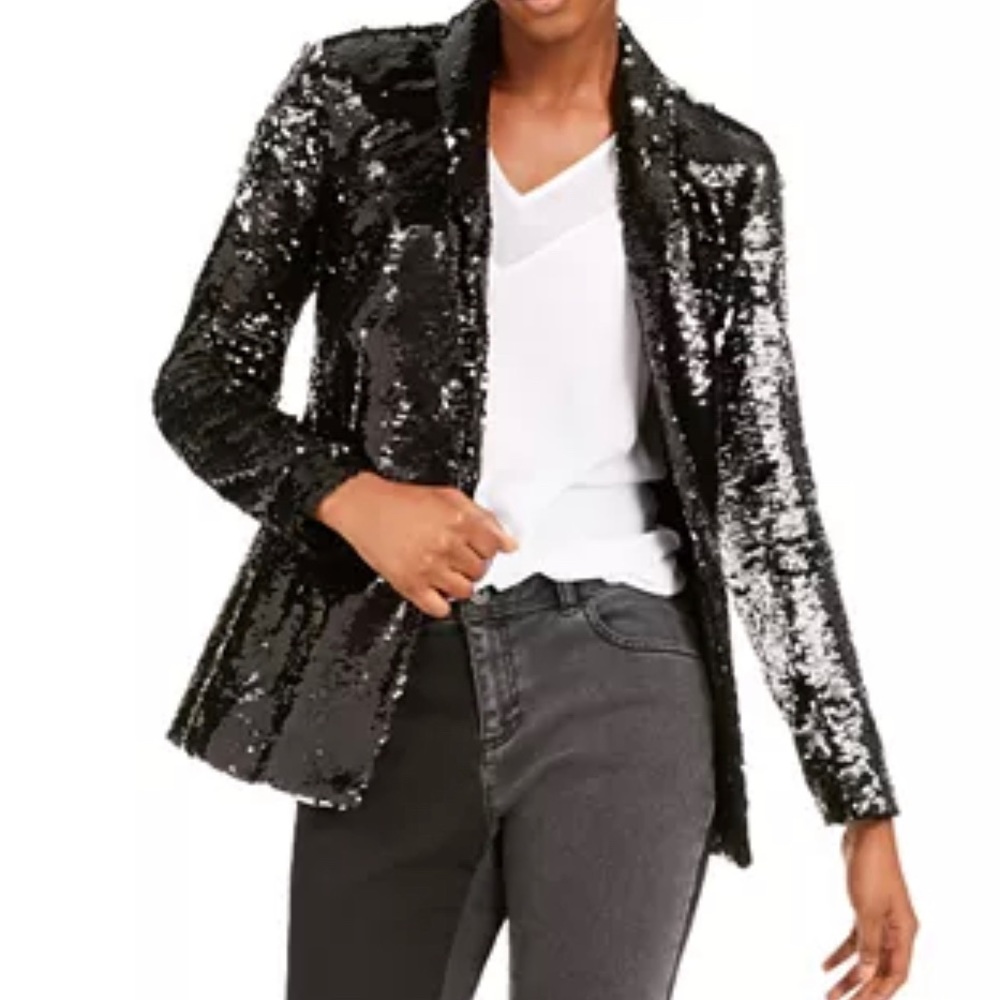 Black Sequin Blazer